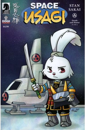 Space Usagi: Death and Honor 1B published by Dark Horse with cover art by Agnes Garbowska