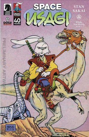 Space Usagi: White Star Rising 1A published by Dark Horse with cover art by Stan Sakai