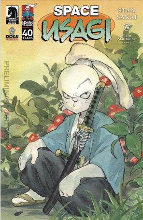 Space Usagi: White Star Rising 1B published by Dark Horse with cover art by Peach Momoko