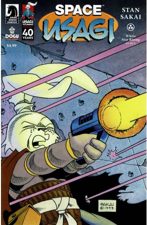 Space Usagi: White Star Rising 2A published by Dark Horse with cover art by Stan Sakai