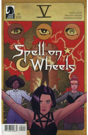 Spell on Wheels 5 published by Dark Horse with cover art by Joe Quinones