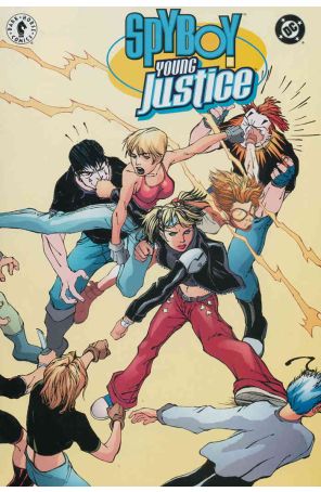 Spyboy/Young Justice 2 published by Dark Horse with cover art by Pop Mhan
