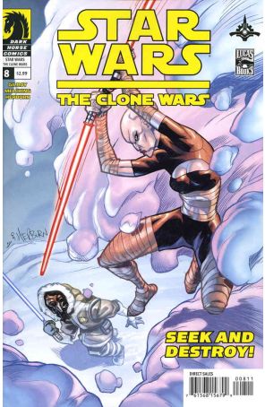 Star Wars The Clone Wars 8 published by Dark Horse with cover art by Scott Hepburn