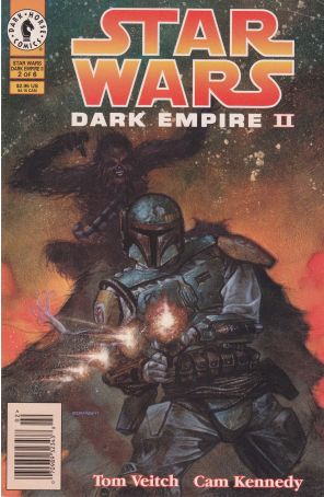 Star Wars: Dark Empire II 2 (Newsstand) published by Dark Horse with cover art by Dave Dorman