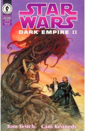 Star Wars: Dark Empire II 3 published by Dark Horse with cover art by Dave Dorman