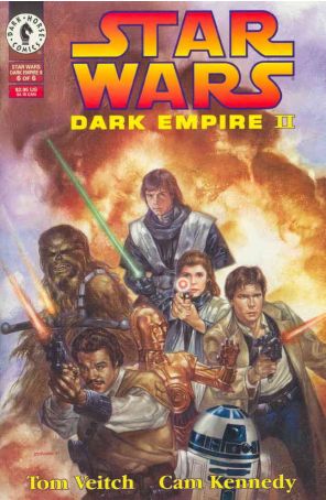 Star Wars: Dark Empire II 6 published by Dark Horse with cover art by Dave Dorman