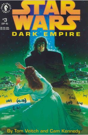 Star Wars: Dark Empire 3 published by Dark Horse with cover art by Dave Dorman