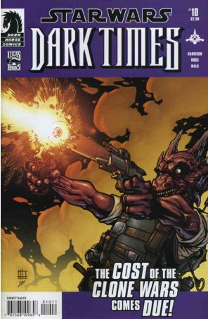 Star Wars: Dark Times 10 published by Dark Horse with cover art by Zach Howard