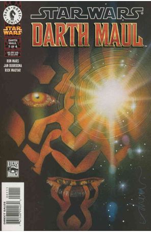 Star Wars: Darth Maul 1 published by Dark Horse with cover art by Drew Struzan