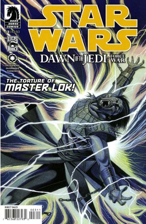 Star Wars: Dawn of the Jedi-Force War 3 published by Dark Horse with cover art by David Michael Beck