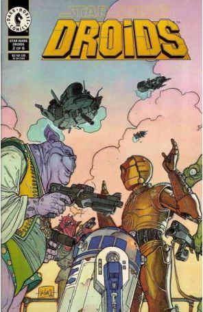 Star Wars: Droids (Vol. 1) 2 published by Dark Horse with cover art by Kilian Plunkett