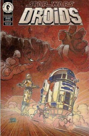 Star Wars: Droids (Vol. 1) 4 published by Dark Horse with cover art by Kilian Plunkett