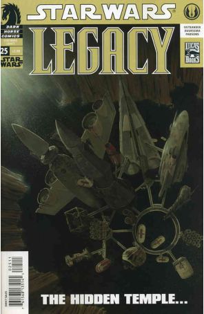 Star Wars: Legacy 25 published by Dark Horse with cover art by Sean Cooke