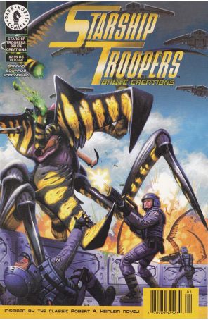 Starship Troopers: Brute Creations 1 (Newsstand) published by Dark Horse with cover art by Denis Beauvais