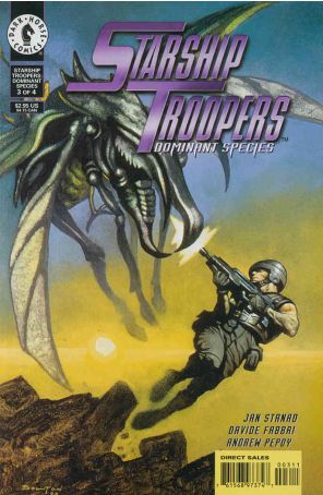 Starship Troopers: Dominant Species 3 published by Dark Horse with cover art by John Bolton