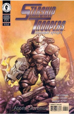 Starship Troopers: Dominant Species 4 published by Dark Horse with cover art by John Bolton