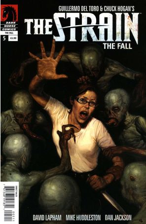 Strain: The Fall 5 published by Dark Horse with cover art by E.M. Gist