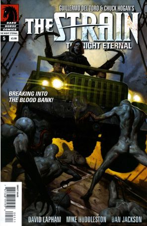 Strain: The Night Eternal 5 published by Dark Horse with cover art by E.M. Gist