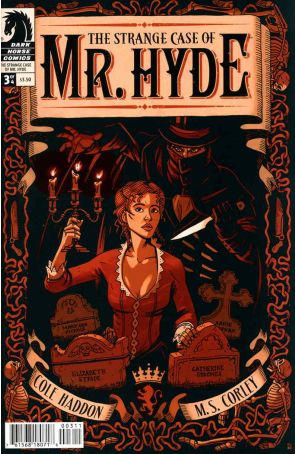 The Strange Case of Mr. Hyde 3 published by Dark Horse with cover art by M.S. Corley