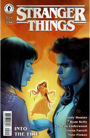 Stranger Things: Into The Fire 2A published by Dark Horse with cover art by Viktor Kalvachev
