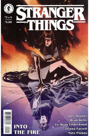 Stranger Things: Into The Fire 2B published by Dark Horse with cover art by Claire Roe