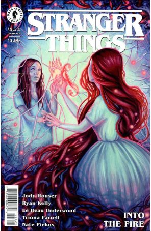 Stranger Things: Into The Fire 4C published by Dark Horse with cover art by Kelly McKernan