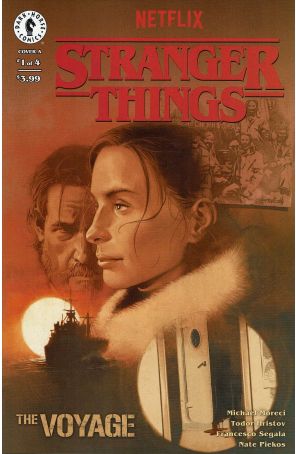 Stranger Things: The Voyage 1A published by Dark Horse with cover art by Marc Aspinall