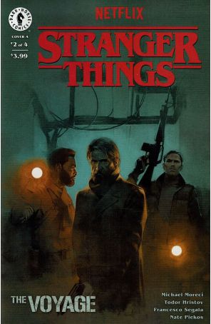 Stranger Things: The Voyage 2A published by Dark Horse with cover art by Marc Aspinall