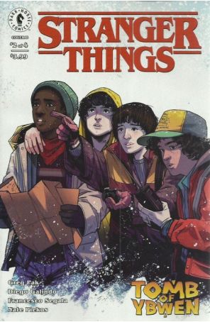 Stranger Things: Tomb of Ybwen 2B published by Dark Horse with cover art by Caspar Wijngaard