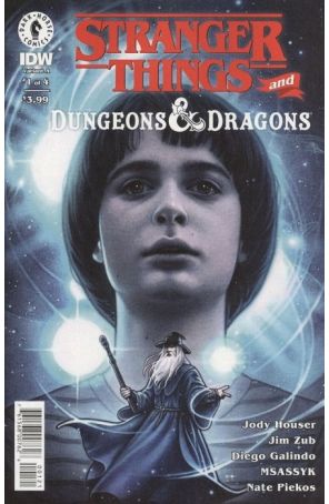 Stranger Things/D And D Crossover 1A published by Dark Horse with cover art by E.M. Gist