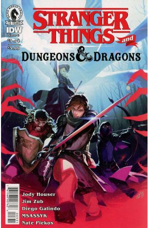 Stranger Things/D And D Crossover 3C published by Dark Horse with cover art by Max Dunbar