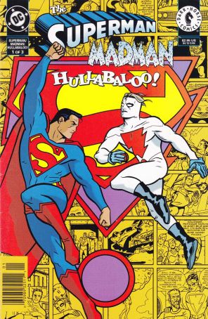 The Superman/Madman Hullabaloo 1 (Newsstand) published by Dark Horse with cover art by Mike Allred