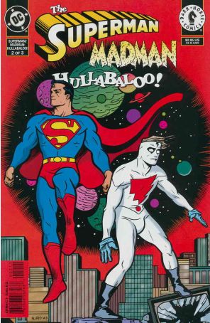 The Superman/Madman Hullabaloo 2 published by Dark Horse with cover art by Mike Allred