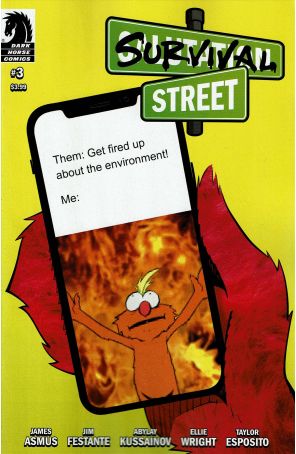 Survival Street 3 published by Dark Horse with cover art by Abylay Kussainov