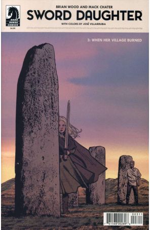Sword Daughter 3A published by Dark Horse with cover art by Mack Chater