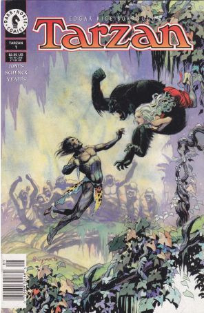 Tarzan (Dark Horse) 1 (Newsstand) published by Dark Horse with cover art by Arthur Suydam