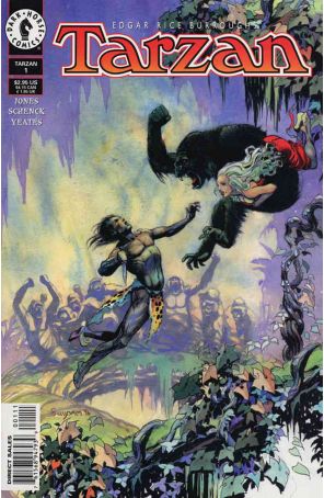 Tarzan (Dark Horse) 1 published by Dark Horse with cover art by Arthur Suydam