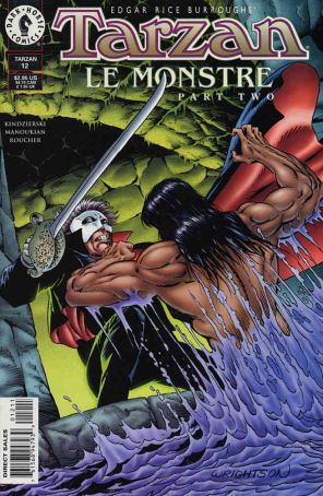 Tarzan (Dark Horse) 12 published by Dark Horse with cover art by Bernie Wrightson