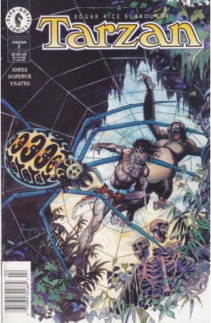 Tarzan (Dark Horse) 2 (Newsstand) published by Dark Horse with cover art by Arthur Suydam