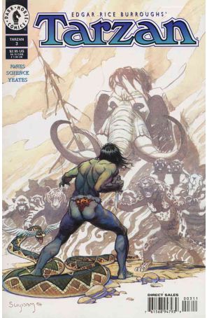 Tarzan (Dark Horse) 3 published by Dark Horse with cover art by Arthur Suydam