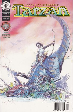 Tarzan (Dark Horse) 4 (Newsstand) published by Dark Horse with cover art by Arthur Suydam