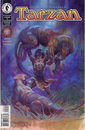 Tarzan (Dark Horse) 5 published by Dark Horse with cover art by Arthur Suydam