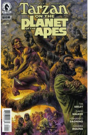 Tarzan On the Planet of the Apes 1 published by Dark Horse with cover art by Duncan Fegredo