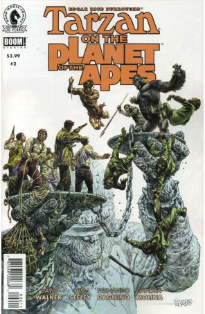 Tarzan On the Planet of the Apes 2 published by Dark Horse with cover art by Duncan Fegredo