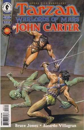 Tarzan/John Carter: Warlords of Mars 3 published by Dark Horse with cover art by Bret Blevins