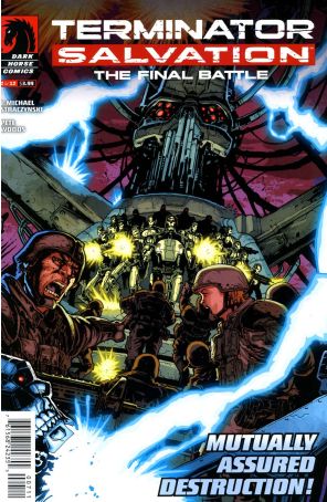 Terminator Salvation: The Final Battle 7 published by Dark Horse with cover art by Pete Woods