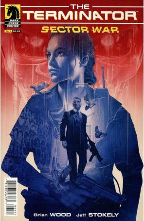 Terminator Sector War 1B published by Dark Horse with cover art by Grzegorz Domaradzki