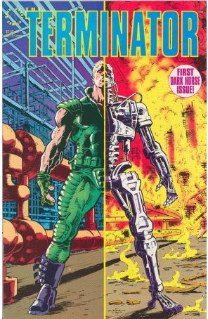 Terminator (2nd Series) 1 published by Dark Horse with cover art by Chris Warner