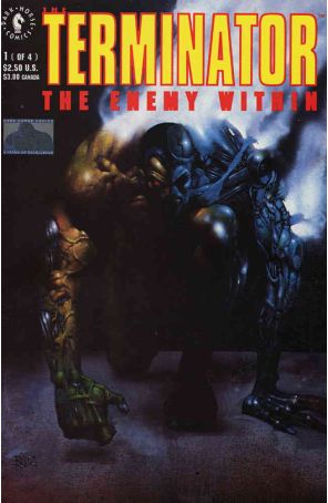 Terminator: The Enemy Within 1 published by Dark Horse with cover art by Simon Bisley