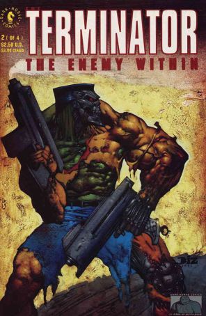 Terminator: The Enemy Within 2 published by Dark Horse with cover art by Simon Bisley